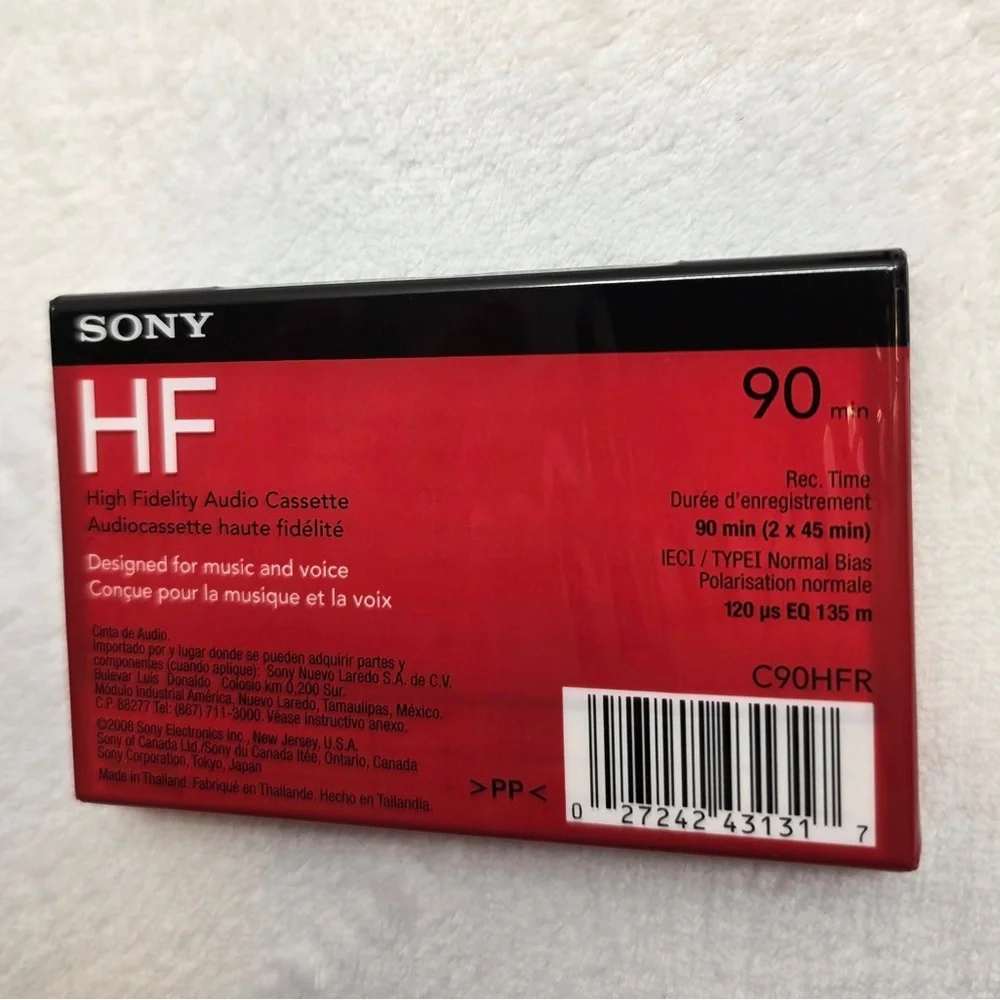 Sony HF 90 Min Type I Normal Bias Blank‎ Cassette Tape Sealed x7
